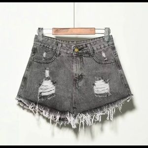 Denim Grey Jean Shorts